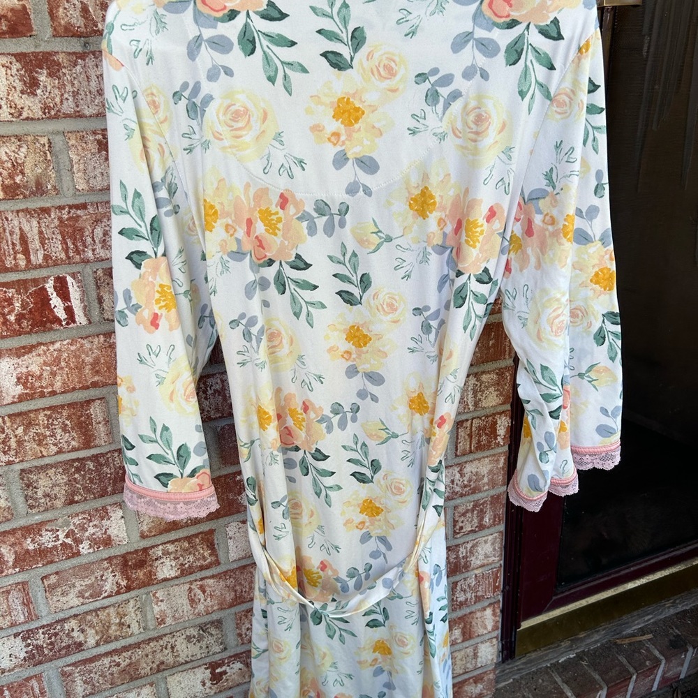 Body Touch Open Front Belt Tie Robe Size M - Picture 4 of 6